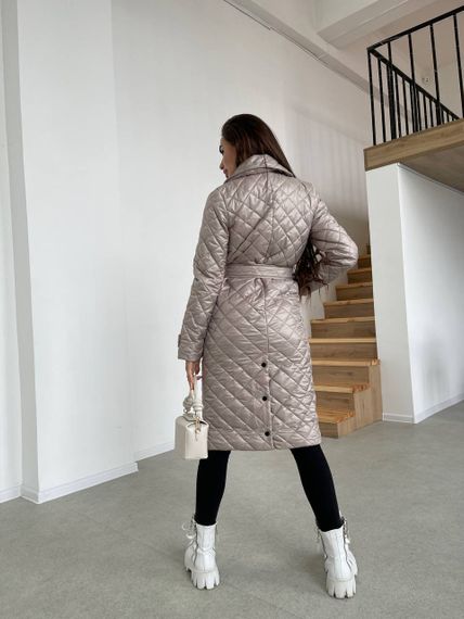 Пальто женское стеганое Milania Размер M-L (44-46) XS-S (42-44), XL (48-50) Беж | Зображення 2