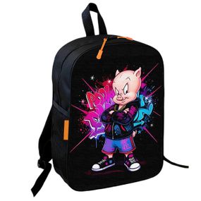 Рюкзак школьный детский Поросёнок Порки Пиг 36х27 см подростковый для мальчика,девочки (4026)