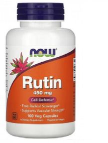 NOW RUTIN / РУТИН 450мг клеточная защита в капсулах №100
