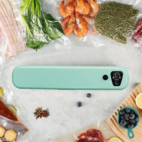 Домашній вакуумний пакувальник харчових продуктів Vacuum Sealer / Кухонний вакууматор для їжі | Зображення 1