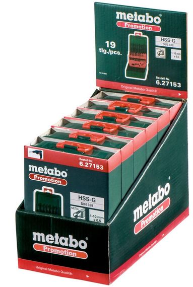 Набор сверл Metabo HSS-G 19шт. Promotion (627153000) | Зображення 1