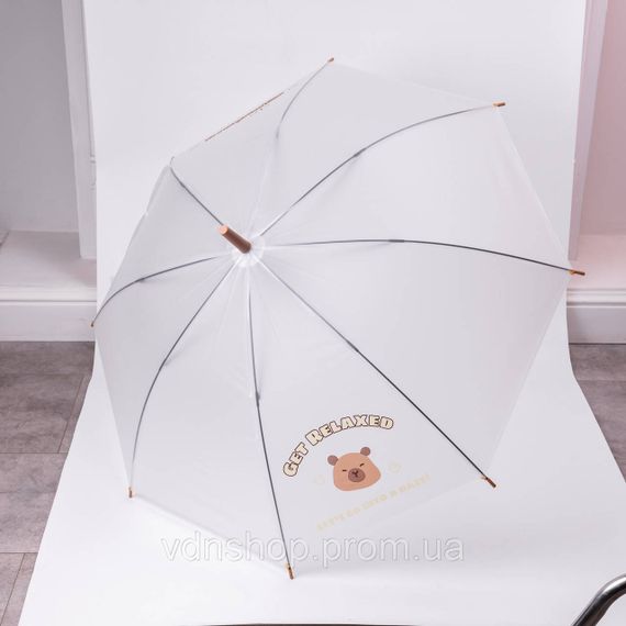 Класична парасолька-тростина напівавтомат з поліестеру 8 спиць діаметр 92 см HP-23-10 | Зображення 9