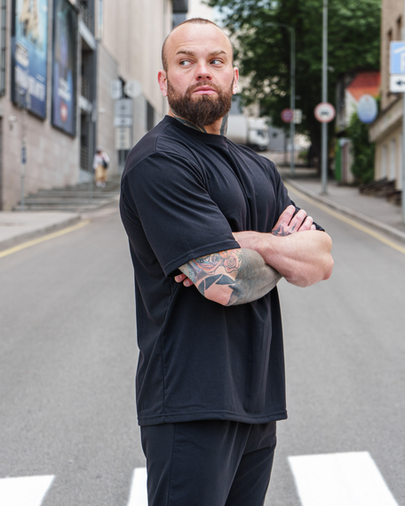 Комплект Марсель оверсайз чёрный S M | Зображення 9