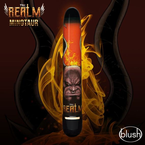 Вібратор Дамський пальчик Blush The Realm Minotaur чорно-помаранчевий Sex Aura | Зображення 2