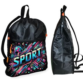 Рюкзак-мішок для взуття, спортивної форми Sport дитяча сумка для змінки з розширювачем (01429)