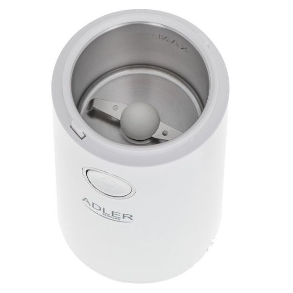 Кофемолка электрическая Adler AD-4446-ws 150 Вт белая | Зображення 1