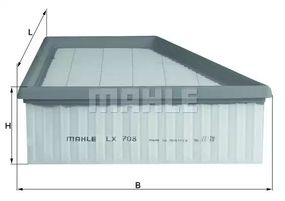 Фільтр повітряний SEAT IBIZA, VW FOX, MAHLE/KNECHT (LX708)