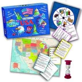 Настільна гра "Вікторина США" MKP0903 правила гри рос. і укр. мовою