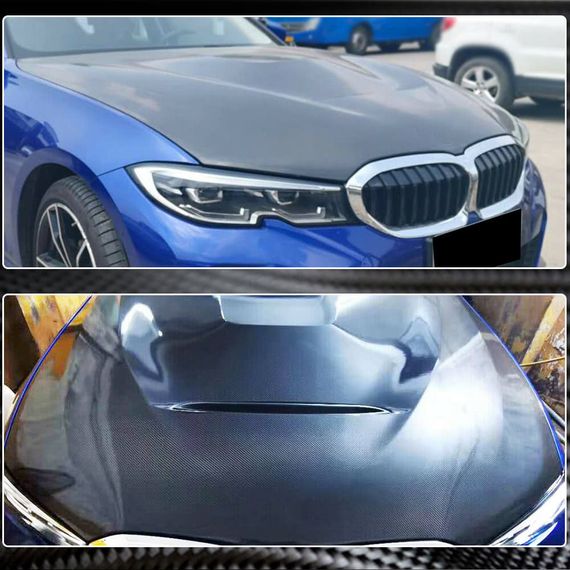 Капот (2018-2022, Карбон) для BMW 3 серия G20/21 2018- гг | Зображення 2