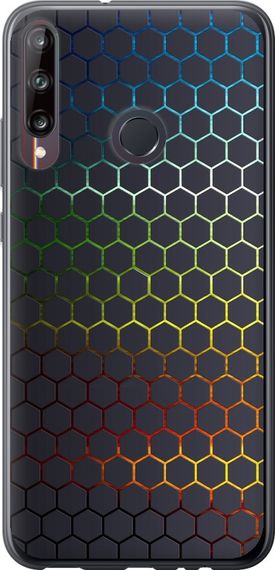 Чехол на Huawei P40 Lite E Переливающиеся соты "498u-1875-17620"