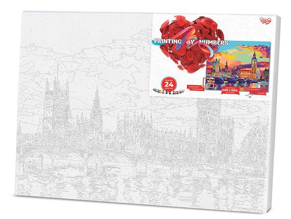 Картина за номерами 40*50 KpNe-01 Danko Toys PAINTING BY NUMBERS Вид 8 | Зображення 1