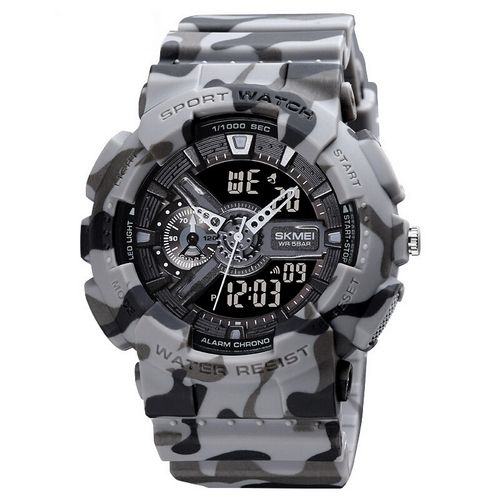 Чоловічий годинник Skmei 1688CMGY Camo Gray.