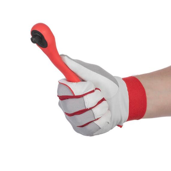 Рукоятка вигнута 3/8", 72 зуба, Cr-V, PROF INTERTOOL HT-2108 | Зображення 5