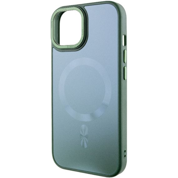 Чохол TPU+Glass Sapphire Midnight Open Camera with MagSafe для Apple iPhone 15 Plus (6.7") | Зображення 2