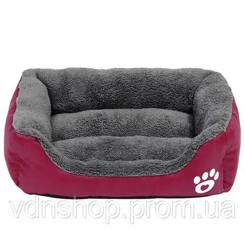 Лежанка - пуфик для кошек и собак Красная S(40*25) | Зображення 3