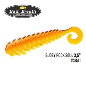 Силиконовая приманка, Съедобный силикон Bait Breath BUGSY 3,5" Rock Soul (10 шт.) (S841 mango yellow)