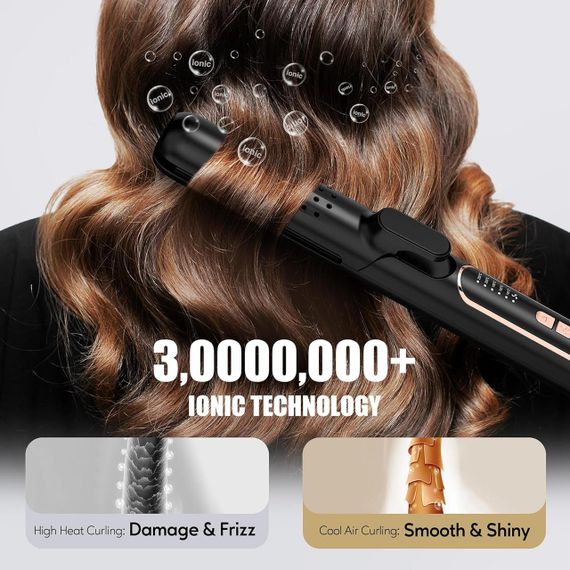 Стайлер Terviiix Airflow 360° для укладки волосся, випрямляч та плойка, з охолодженням, керамічним покриттям, чорний | Зображення 4