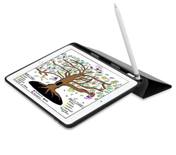 Чохол для планшета Apple iPad 9.7" 2017 / 2018 (A1822, A1823, A1893, A1954) Stylus TPU - Black | Зображення 1