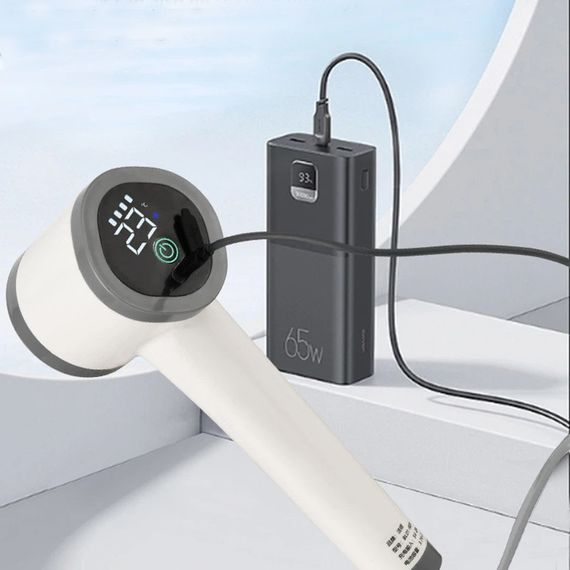 Портативний душ BL01-901 Water Temp and Battery Level Indicator 2000mAh (USB-C) White | Зображення 3