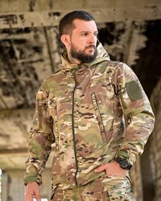 Демісезонна куртка софтшел TENNESI мультикам ПП7972