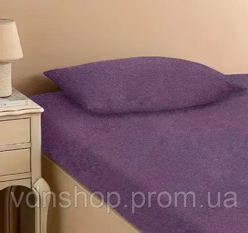 Бузкова Простирадло махрове на резинці з наволочками Anisa (220х240+30 см) | Зображення 3