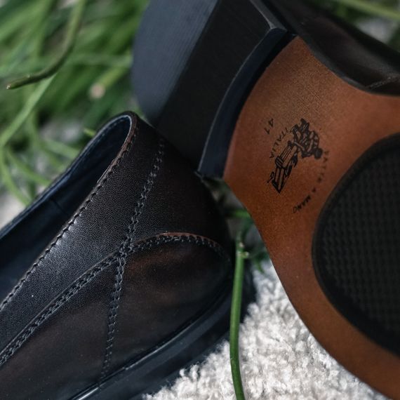 Коричневі туфлі без шнурків VadRus 42 розмір | Зображення 2