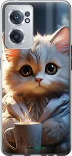 Чохол на OnePlus Nord CE 2 Білий кіт "5646u-2589-2448"