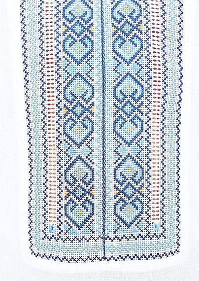 Рубашка Украинская вышиванка 1651 цвет белый размер L/XL | Зображення 3
