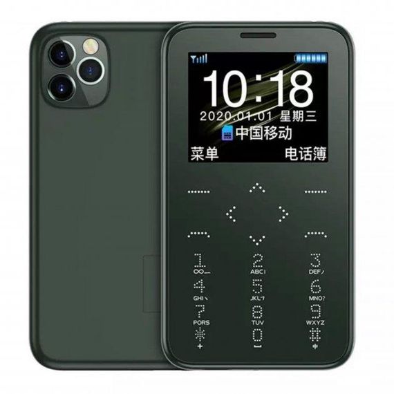 Маленький мобильный телефон карточка Gtstar Soyes 7 Plus (зеленый)