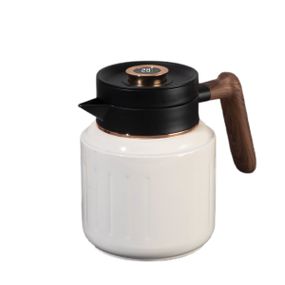 Чайник термос з індикатором температури та заварником 1 л білий HP-14-51W