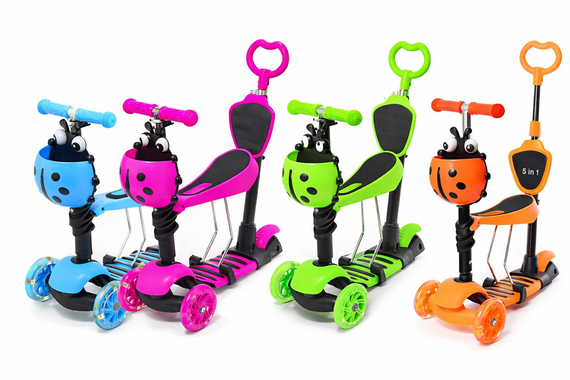 Дитячий самокат Best Scooter 5в1 Сонечко