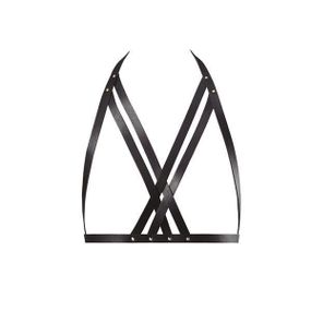 Портупея Bijoux Indiscrets MAZE - Halter Bra Harness Black sexstyle