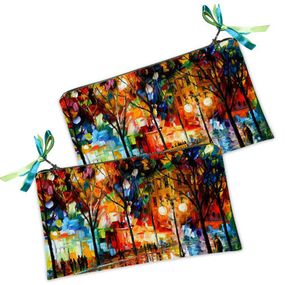 Косметичка жіноча Красочная вечерняя улица 20х12 см (K_OS099)