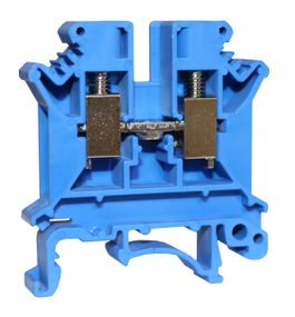 Клема КНГ-UK6 57А 0.5-6мм2 гвинтова синя набірна на DIN-рейку без маркера без кришки Ny95506251