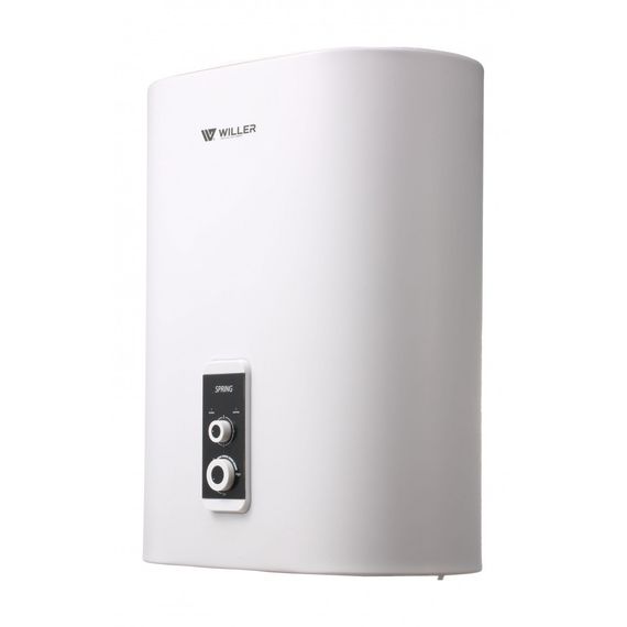 Водонагрівач WILLER Spring, 2,0 кВт, "мокрий" ТЕН, 80 л, прямокутний, універсальний, білий (EVH80R)