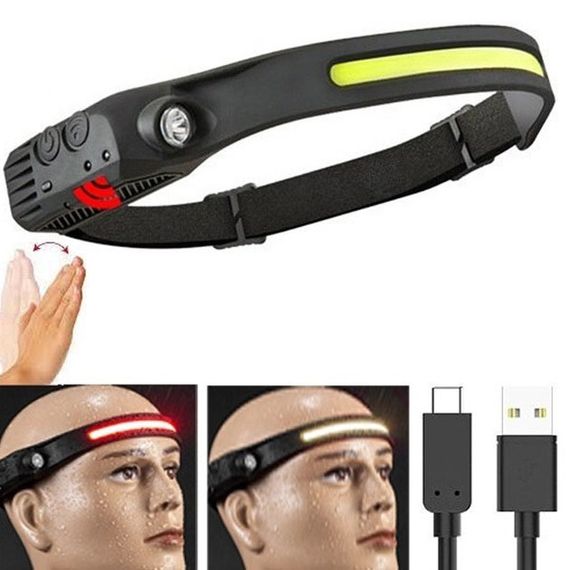 Налобный фонарик bailong BL-W689/G28-LM+COB | Фонарик налобный led | WF-812 Головной фонарик | Зображення 2
