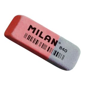 Гумка прямокутна MILAN 840 Червоно-синій shop (8414034608408)