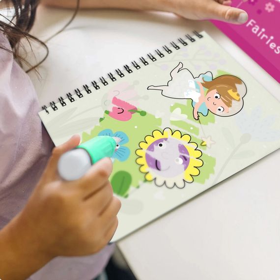 Набір водних розмальовок "Феї" 300312 з маркером для води | Зображення 1