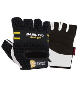 Рукавички для фітнесу Power System PS-2100 Basic EVO Black/Yellow Line L