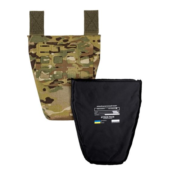 Захист паху з балістичними пакетом L 32х25 см 1-го класу захисту мультикам