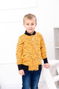 Бомбер для хлопчика Носи своє 140 Жовтий (p-6672-47974)