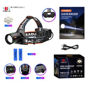 Фонарь налобный BL-T207-TG 2x18650 DL-29