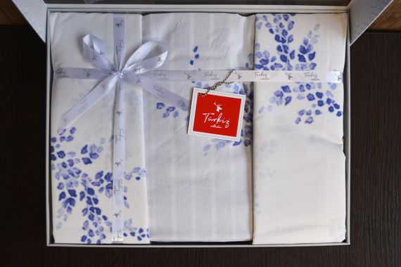 Постельное белье Turkiz Ranforce 200 х 220 см Meltem Blue | Зображення 2