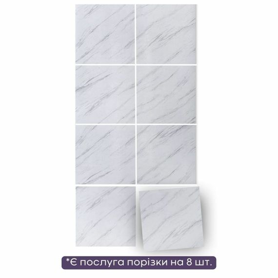 Декоративна ПВХ плита грецький білий мармур 1,22х2,44мх3мм SW-00001402 | Зображення 2