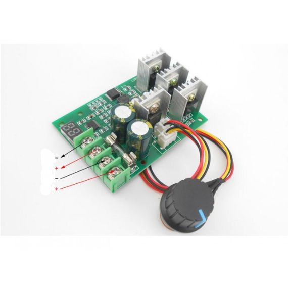 ШИМ регулятор,оборотов, скорости мотора DC 6-60V PWM 30A LCD