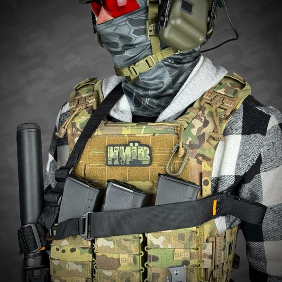 Ремінь збройовий одно/двоточковий з додатковим кріпленням RAGNAROK "TYR" carbine чорний | Зображення 4