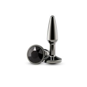 Анальна пробка NS Novelties Rear Assets — Tapered — Small — Gunmetal — Black Sex Aura