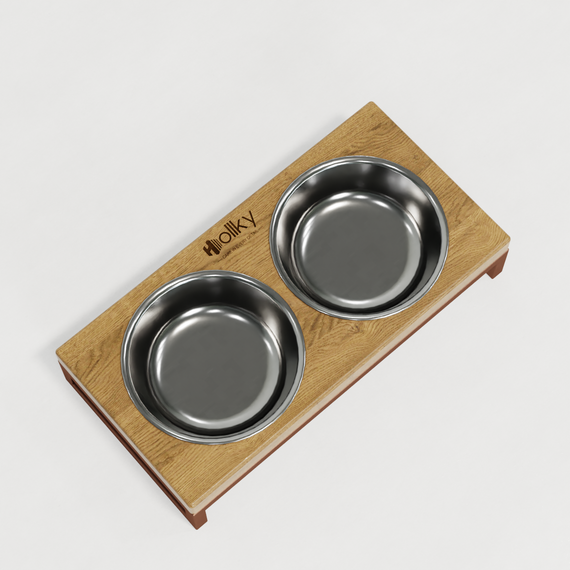 Миски на подставке для маленьких собак и котов Hollky Base XS (2 × 0,25 л) BXS-28145-GLNT | Зображення 5