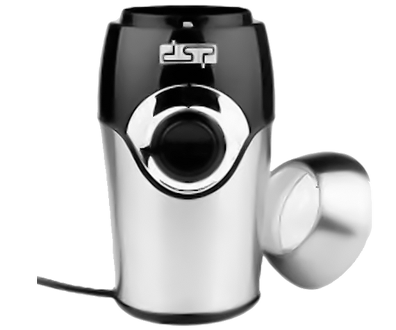 Кофемолка роторная с импульсным режимом и защитой от бесконтрольного включения DSP KA-3002 серебристо-черная 200 Вт (КА 3002_466) | Зображення 7