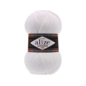 Пряжа Alize Lanagold Fine 55 напіввовна